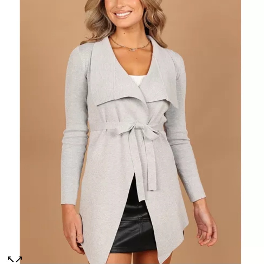 Petal & Pup Light Gray Cardigan